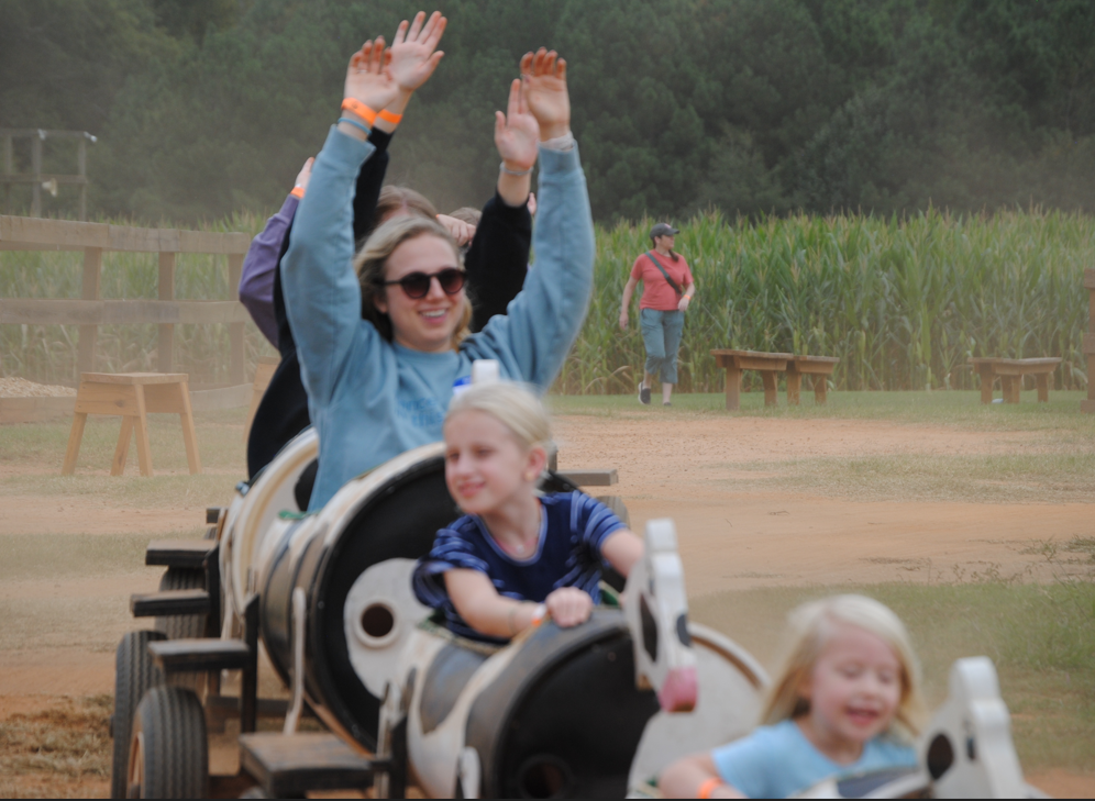 UGA Miracle members enjoying Family Day at Washington Farms