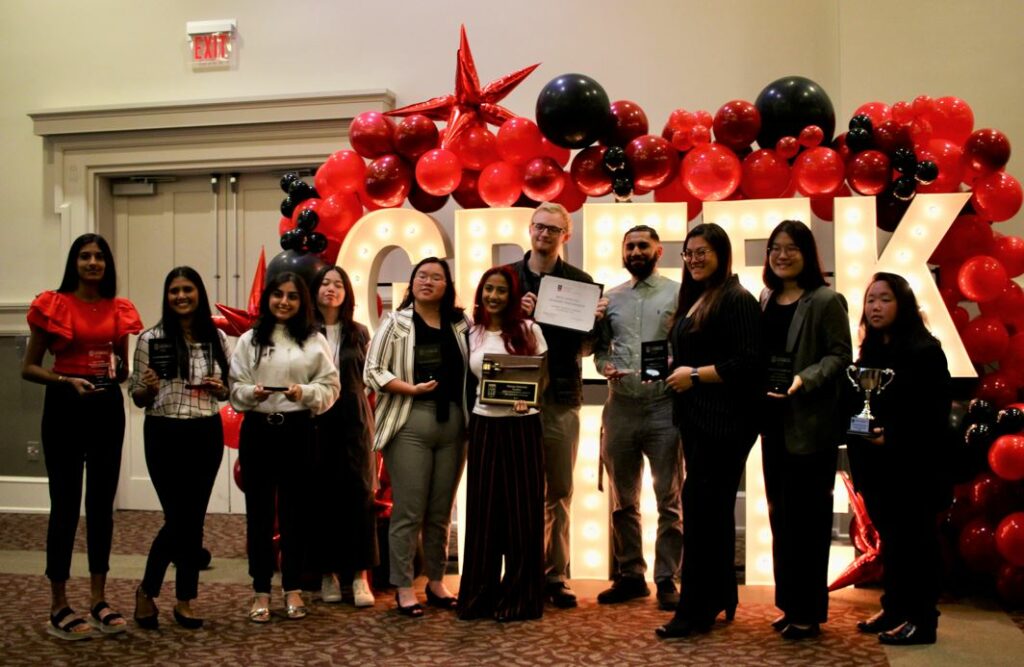 MGC members with their awards from the 2022 Greek Awards Ceremony
