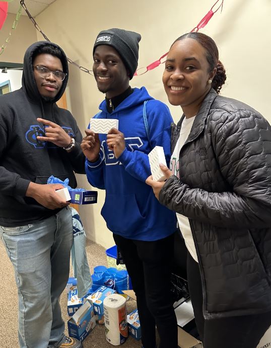 Members of NPHC volunteering on MLK Day