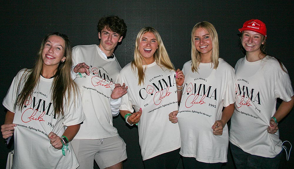 Students Posing during the 2024 UGA Miracle event.